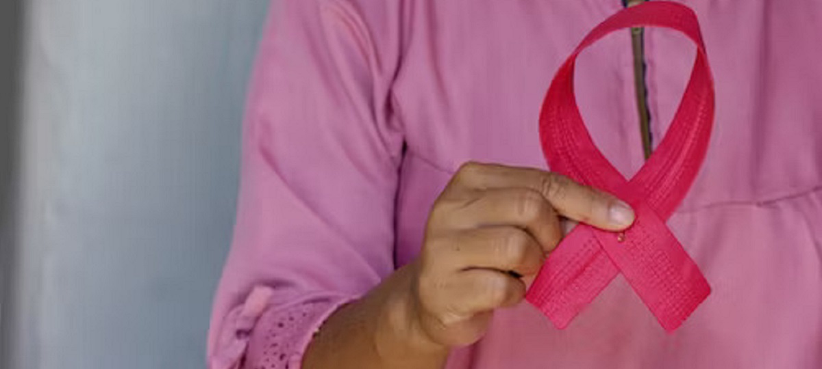 Mammogram machine used for breast cancer screening and detection.